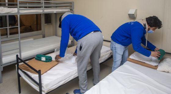 Centre accueil sans-abris Samusocial - Belga Hatim Kaghat