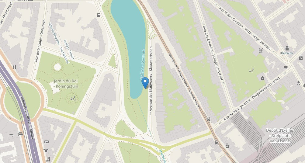 Sculpture Snuls Emplacement Etangs d'Ixelles - OpenStreetMap