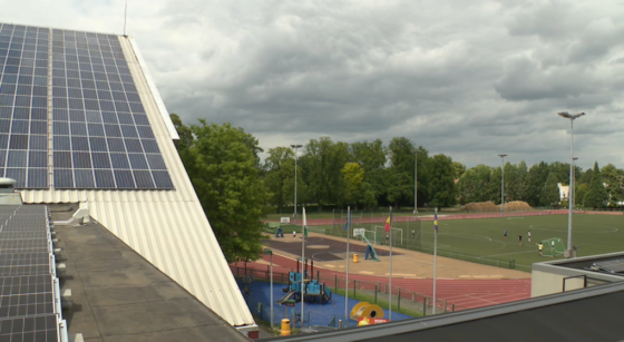 Panneaux solaires de Woluwe-Saint-Pierre - Photo : Capture BX1