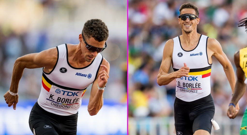 Kevin et Dylan Borlée - Mondiaux Athlétisme 2022 - Belga Jasper Jacobs