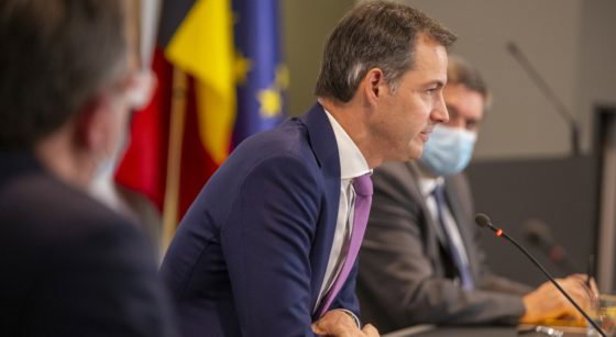 Alexander De Croo Codeco Comité de Concertation Décembre 2021 - Belga Nicolas Maeterlinck
