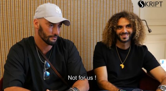 Adil El Arbi et Bilall Fallah - Capture YouTube Skript