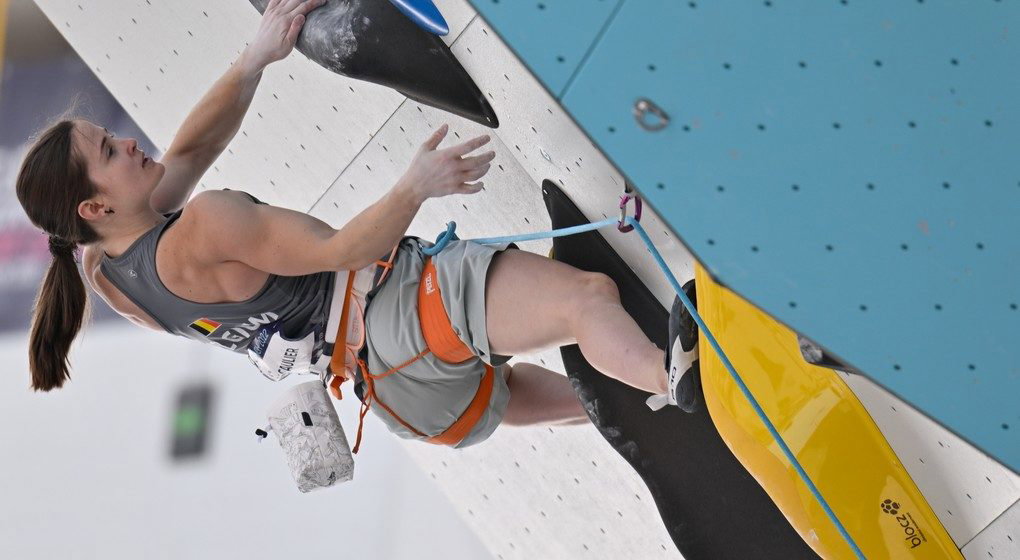 Chloé Caulier Championnats Européens Escalade - Belga Eric Lalmand