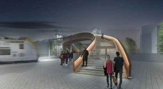 Passerelle Gare de Berchem-Sainte-Agathe - Projet SNCB