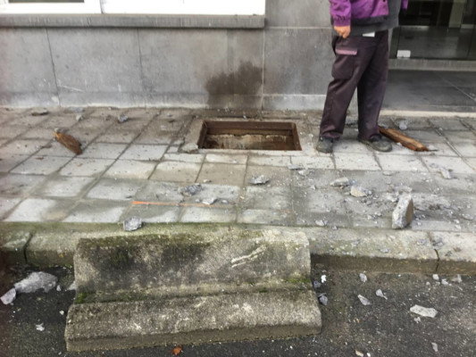 Une explosion dans une cave d'Ixelles - Photo : Siamu Bruxelles