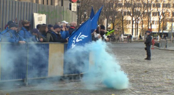 Police Syndicats Manifestation Te Deum 2022 - BX1
