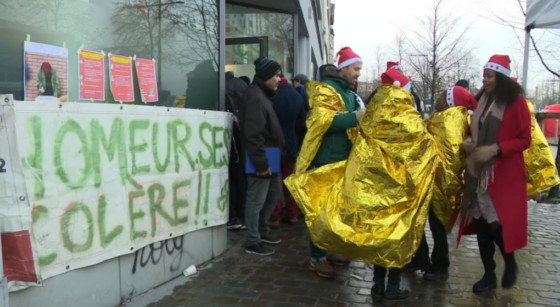 Manifestation Chômeurs CSC - BX1