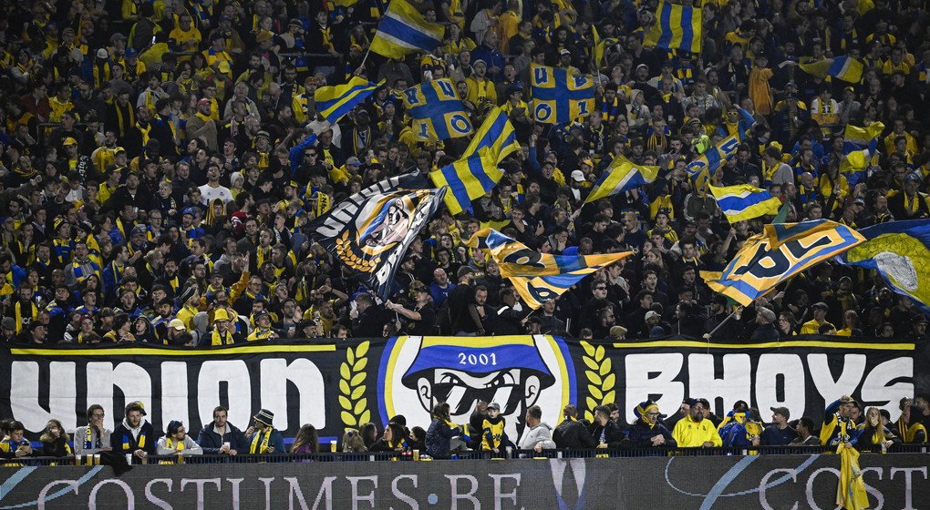 Supporters Union Saint-Gilloise - Belga Laurie Dieffembacq
