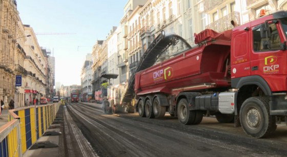 Boulevard Adolphe Max Bruxelles Travaux Chantier - BX1