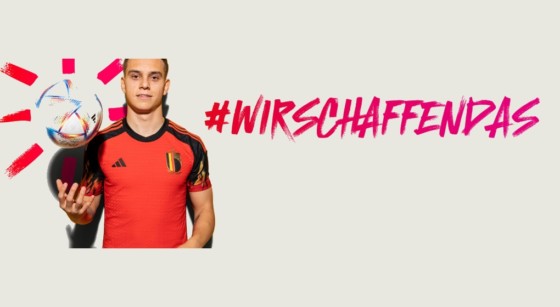 Leandro Trossard Diables Rouges Campagne Wir Schaffen Das - Union belge