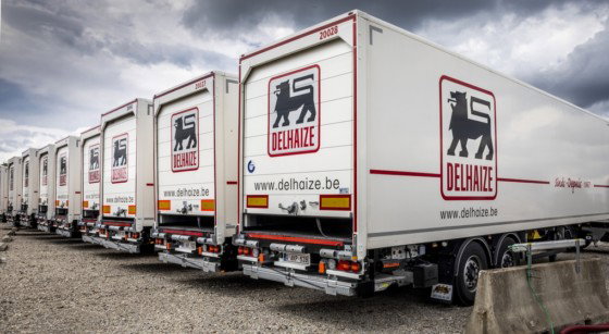Camions Supermarchés Magasins Delhaize - Belga Hatim Kaghat
