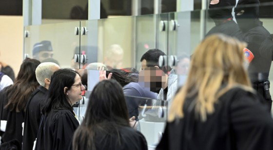 Accusés Procès Attentats de Bruxelles 22 mars 2016 Justitia - Belga Eric Lalmand